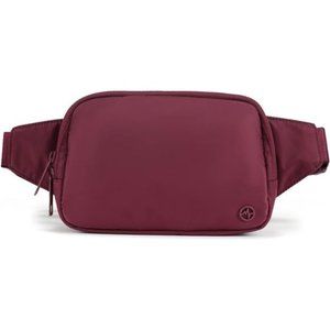 Everywhere Belt Bag Large 2L,Fanny Pack Purse for Women and Men (Red Merlot).